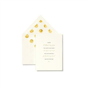 Card: Gold Polka Dots