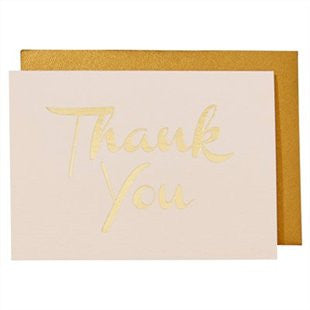 Card: Thank-You Pink and Gold