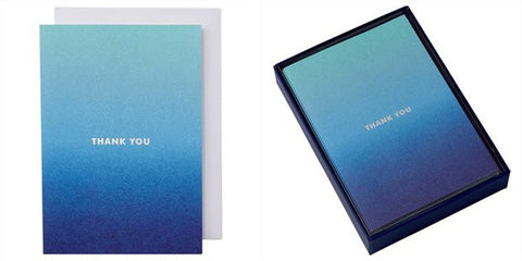 Card: Thank-You Blue Ombre