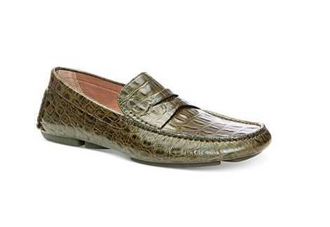 Snake Leather Drivers Shoe