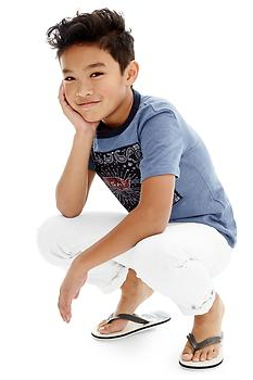 Boys Blue Graphic Tee