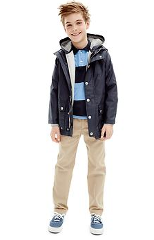 Boys Navy Raincoat