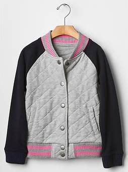 Girls Jersey Fleece Button-Up