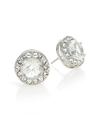 KATE SPADE NEW YORK Basket Pave Stud Earrings
