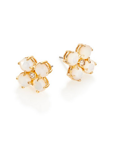 KATE SPADE NEW YORK Pavé Stone Floral Studs Earrings