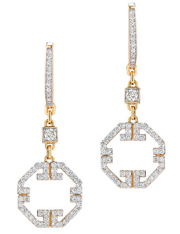 IVANKA TRUMP Metropolis Earrings 18kt Yellow Gold