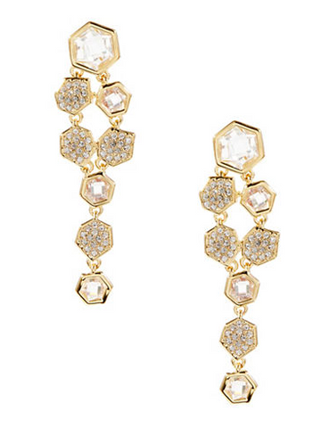 NADRI Honeycomb Chandelier Earrings